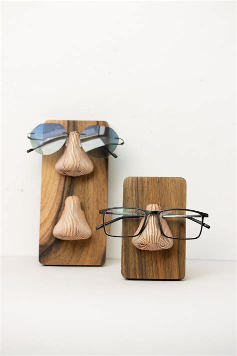 Unique Wooden Eyeglasses Stand For Organization Glasses Etsy