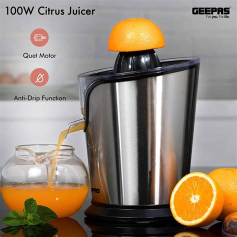 Geepas GCJ46013UK 100W Citrus Juicer Electric Orange Juicer