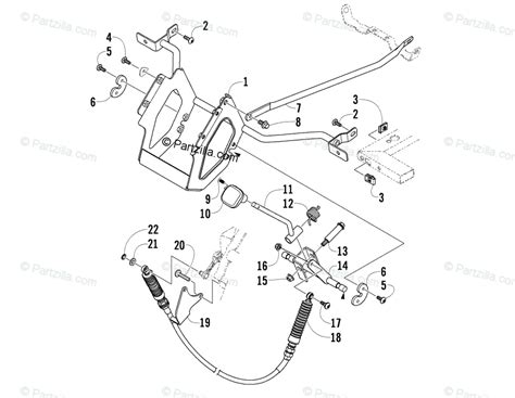 Arctic Cat Side By Side 2009 OEM Parts Diagram For Shifter Assembly