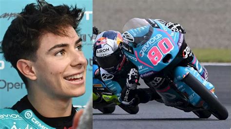 A David Alonso nuevo campeón mundial de Moto3 el Ministerio del