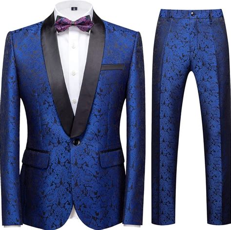 Sliktaa Men S Suits Pieces Wedding Formal Classic Business Shawl