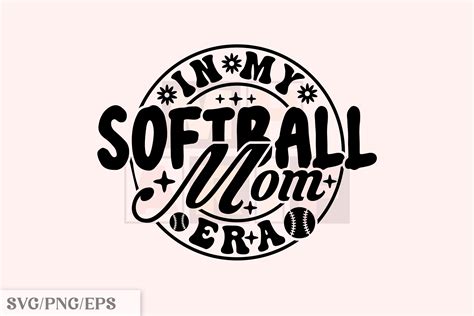 In My Softball Mom Era Svg Retro Design Graphic By Mh Arif Creative