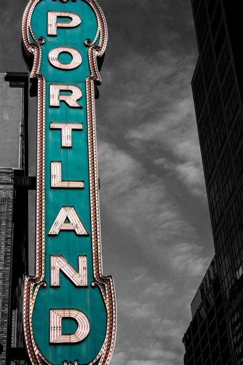 Portland Sign Plaid Pantry