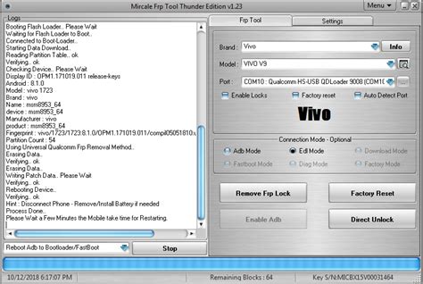 Vivo V Frp Lock Remove Done By Miracle Thunder Frp Tool Gsm Forum