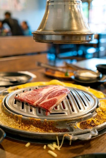 Premium Photo Grilled Meat In Korean Style Or Korean Bbq