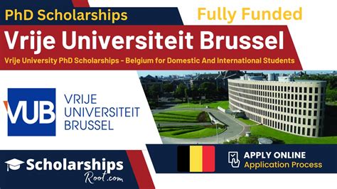 Vrije Universiteit Brussel Scholarship 2025 Belgium (Fully Funded ...