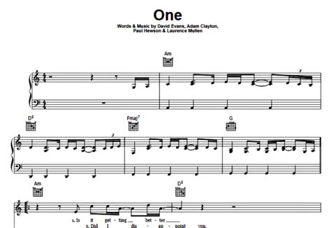 U One Free Sheet Music Pdf For Piano The Piano Notes