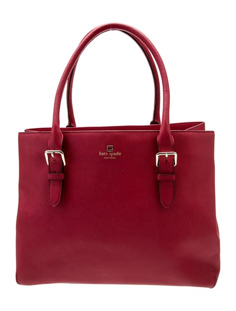 Kate Spade New York Leather Shoulder Bag Red Shoulder Bags Handbags Wka384009 The Realreal