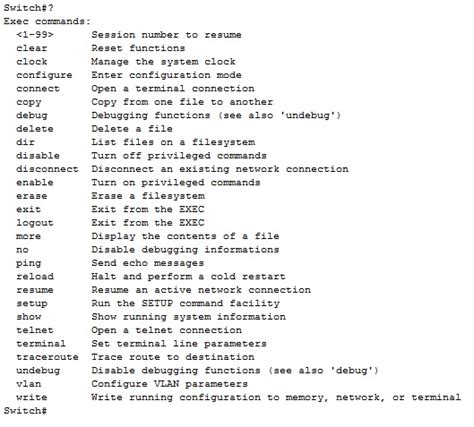 Redes De Computadores Lista De Comandos Do Switch Cisco