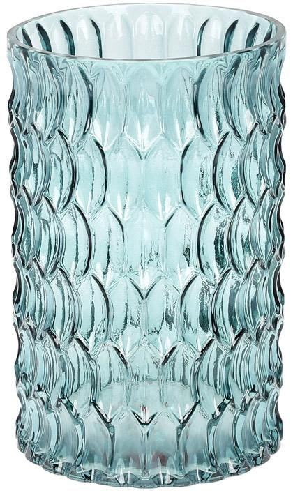 Ваза декоративна Ancient Glass Катті Ø13х20см, блакитне скло | Ваза ...