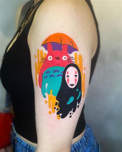 A Crossover Tattoo I Did For A Client Rghibli