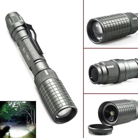 Skywolfeye T Waterproof Led Flashlight Lm Xm L T Led Aluminum