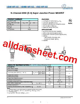 Vbe R S Datasheet Pdf Vbsemi Electronics Co Ltd