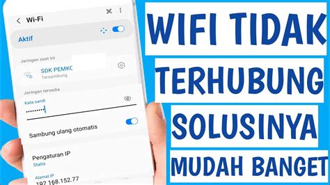 Cara Baru Mengatasi Wifi Tidak Bisa Terhubung Padahal Sandi Benar Youtube