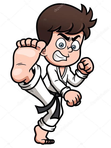 Boy Karate Kick Stock Vector Image By ©sararoom 29883333