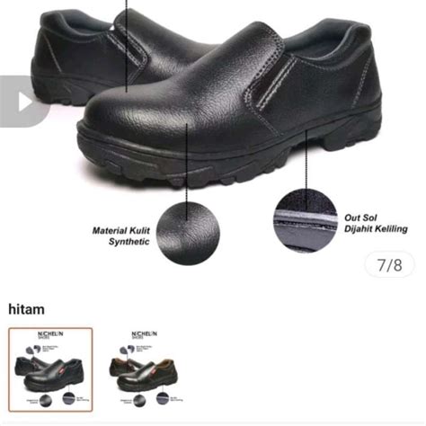 Jual Sepatu Safety Pria Ujung Besi Sepatu Kerja Proyek Lapangan Di