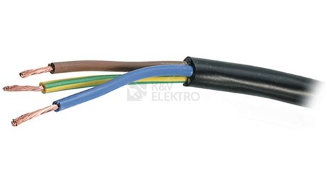 Kabel H05VV F 3Gx0 75 černá CYSY 3Cx0 75 metráž K V ELEKTRO a s