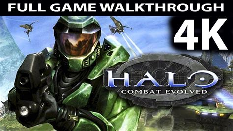 Halo Combat Evolved Full Game Walkthrough No Commentary PC 4K 60FPS