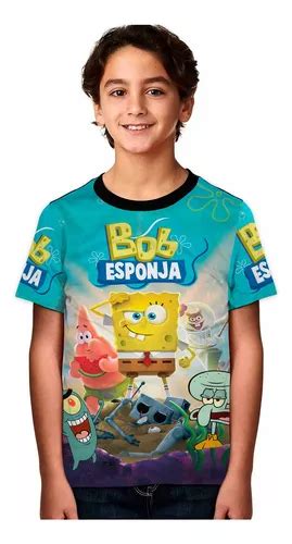 Camiseta Compatible Con Bob Esponja Niños Cuotas sin interés