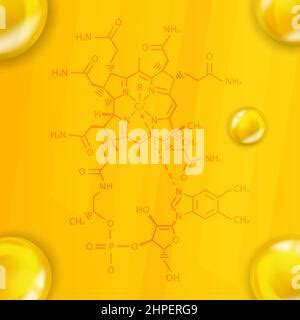 Vitamin B Cobalamin Molek L Skelettformel Chemische Struktur