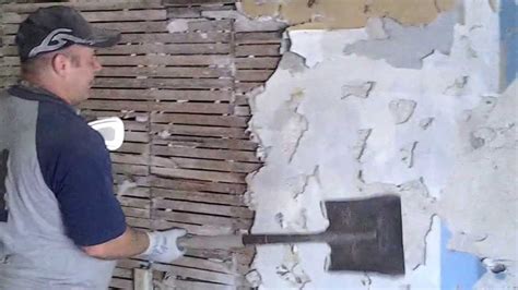 DIY How To Remove Lath And Plaster Part 1 Plaster YouTube