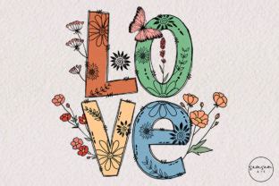 Love Wildflower Png Sublimation Graphic By Samsam Art Creative Fabrica