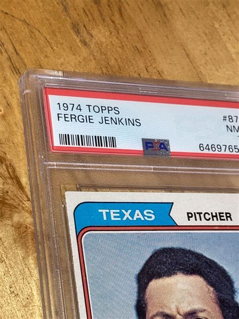 Topps Fergie Jenkins Psa N Mint Hof Vintage Baseball Cubs