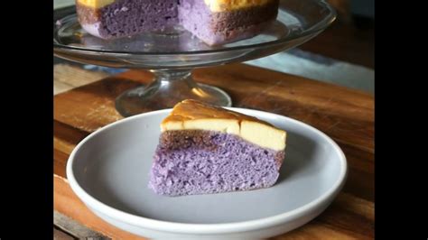 No Bake Ube Leche Flan Cake Youtube