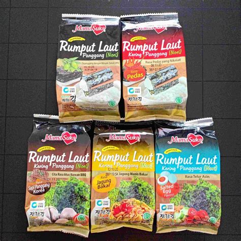 Jual Mamasuka Rumput Laut Kering Panggang Nori Seaweed Pedas Jagung