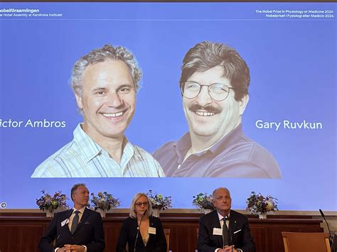 Verity Us Duo Wins Nobel Prize For Microrna Discovery