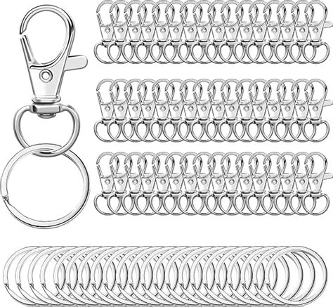 Amazon Pcs Swivel Snap Hooks With Key Rings Pcs Key Chain