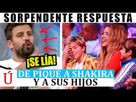 REACCION BOMBA de Piqué al ver a sus HIJOS con Shakira en Premios