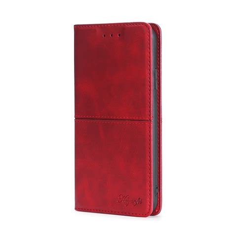 For Infinix Hot I Cow Texture Magnetic Horizontal Flip Leather Phone Case Red Alexnld