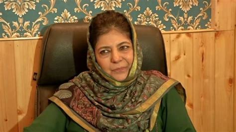 Mehbooba Mufti Reelected As Pdp Chief