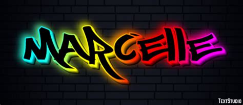 Marcelle Text Effect And Logo Design Name