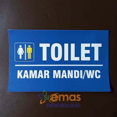 Jual Stiker Tanda Toilet Stiker Tanda Ruang Toilet Sticker Kamar