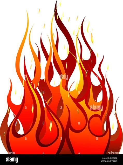 Inferno Fire Vector Background Stock Vector Images Alamy