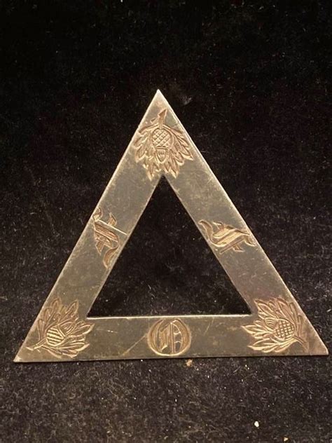 Big Rare 925 Solid Silver DRUIDIC Masonic Triangle Catawiki