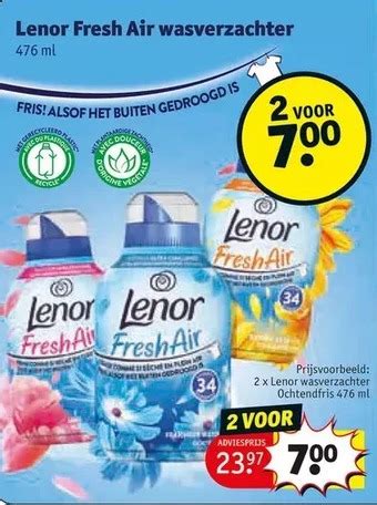 Lenor Fresh Air Wasverzachter Ml Promotie Bij Kruidvat