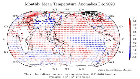 Diciembre de 2020 a nivel global el décimo según JMA