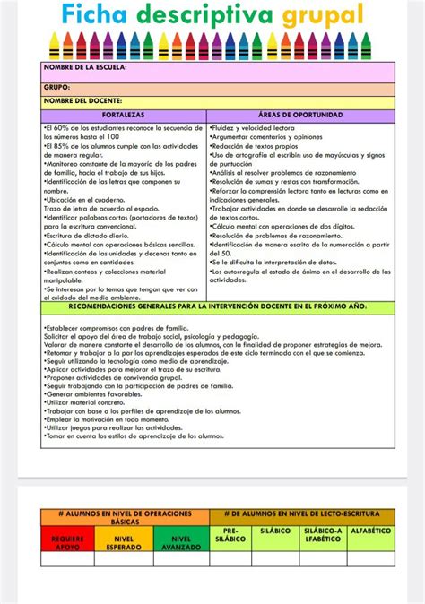 Fichas Descriptivas 6° Primaria Por Campos Formativos