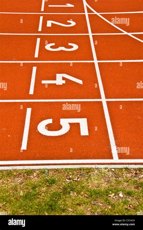 Athletics Running Track Stock Photo Alamy