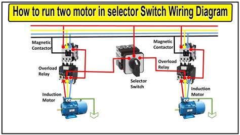 How To Run Two Motor In Selector Switch Motor Youtube