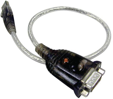 Converter USB A Male RS232 Black Silver