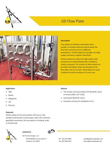 GD FLOW PLATE GD Process Design LLC PDF Catalogs Technical