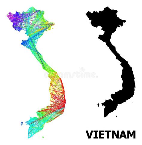 Espectro Dot Vietnam Map Ilustraci N Del Vector Ilustraci N De