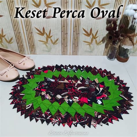 Jual Keset Perca Oval Bisa Pilih Motif Keset Kain Perca Keset Kain