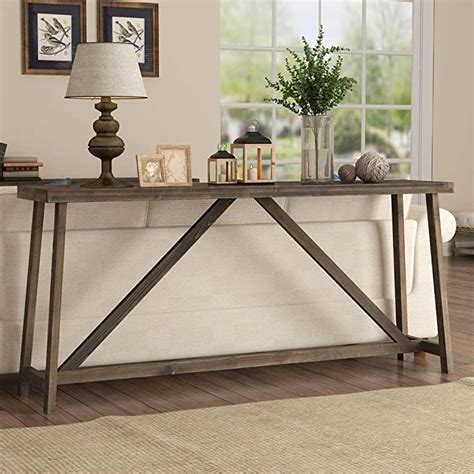 Amazon Tribesigns 70 9 Inches Extra Long Sofa Table Solid Wood