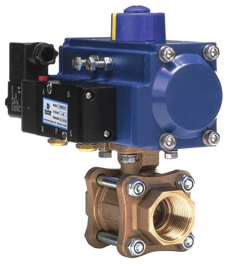 Dynaquip Controls In Double Acting Pneumatic Actuated Ball Valve