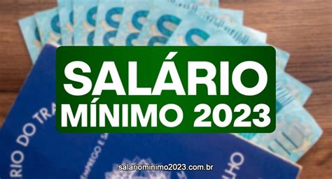 Veja Para Quanto Vai Aumentar O Valor Do Sal Rio M Nimo A Partir